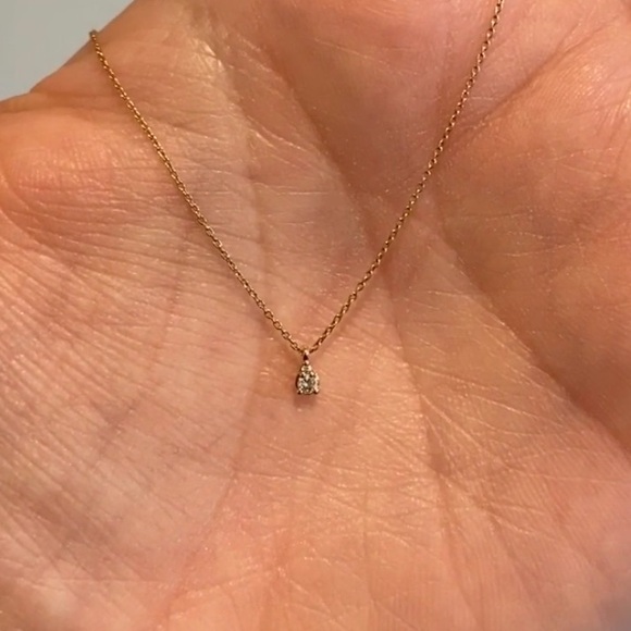 Dana Rebecca Designs DRD Sophia Ryan Diamond Teardrop Necklace in 14k Rose Gold - Picture 6 of 6